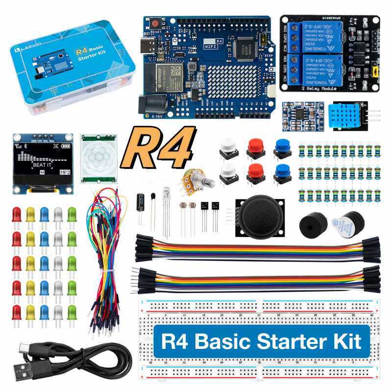 Diy Electronics Learning Kit - Набор для начинающих разработчиков UNO R4