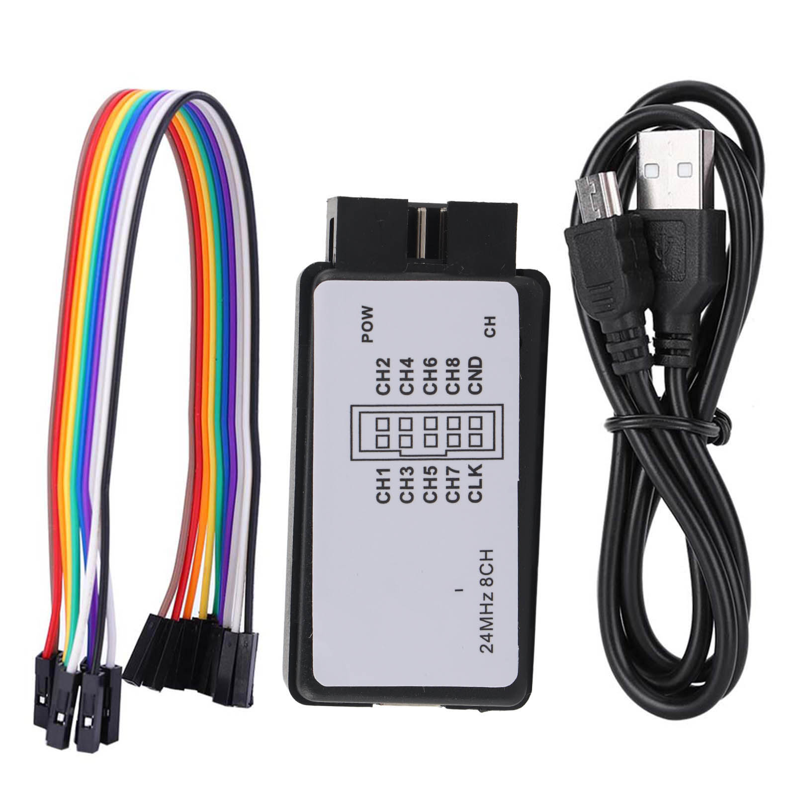 Логический анализатор 24 МГц,  – обзор и цена Logic Analyzer Usb