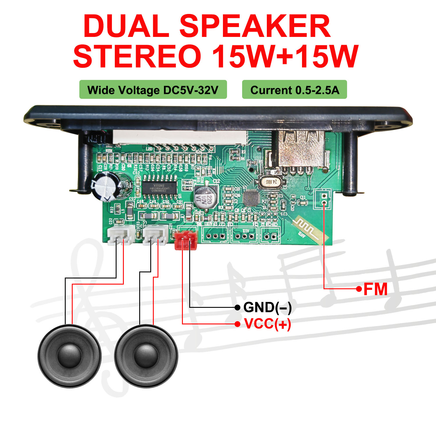 DC 5 В-32 В 30 Вт Bluetooth5.0 – обзор и цена Diy Audio Electronics Kit
